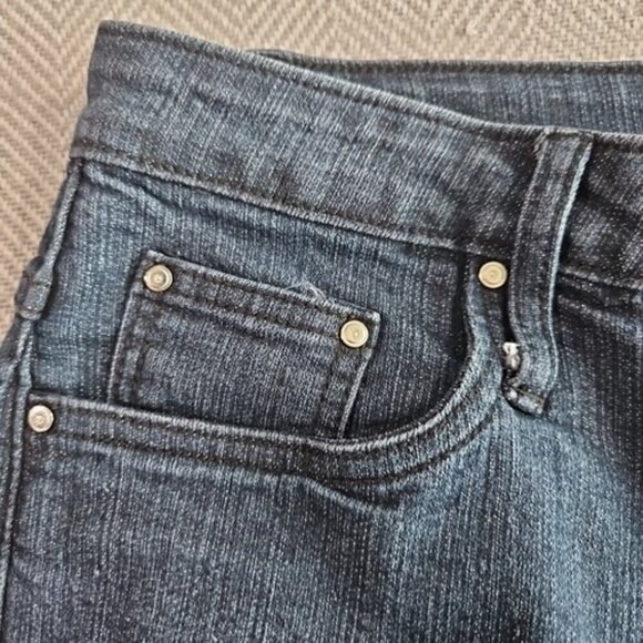 Lexi Jeans Women's Size 14 Dark Blue Boot Cut White Bling Embroidered Pocket - Picture 13 of 16